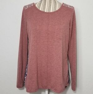 Prana Small Pink Long Sleeve Top
